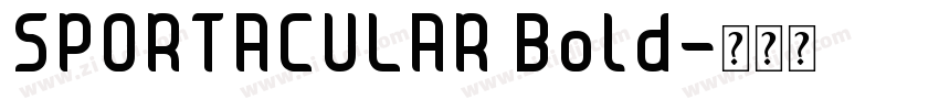 SPORTACULAR Bold字体转换